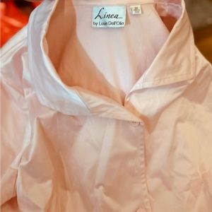 Stretch Cotton Blend Blouse